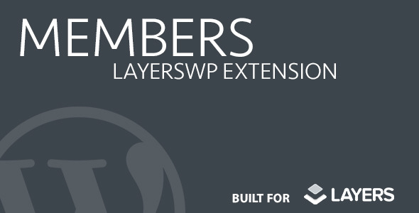 Members  – Layers Extension Preview Wordpress Plugin - Rating, Reviews, Demo & Download