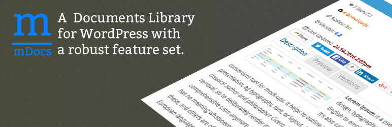 Memphis Documents Library Preview Wordpress Plugin - Rating, Reviews, Demo & Download