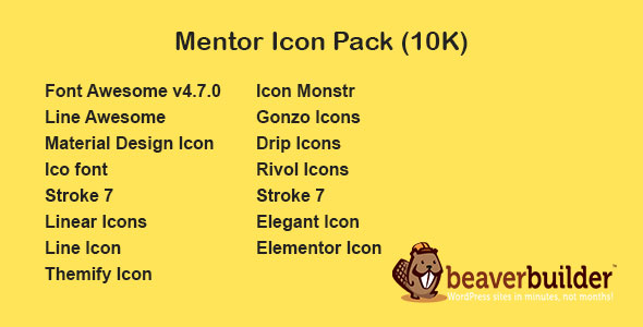 Mentor Icon Pack For Beaver Page Builder Preview Wordpress Plugin - Rating, Reviews, Demo & Download