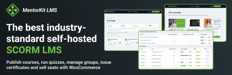 MentorKit LMS: SCORM, Quizzes, Groups & Certificates Preview Wordpress Plugin - Rating, Reviews, Demo & Download