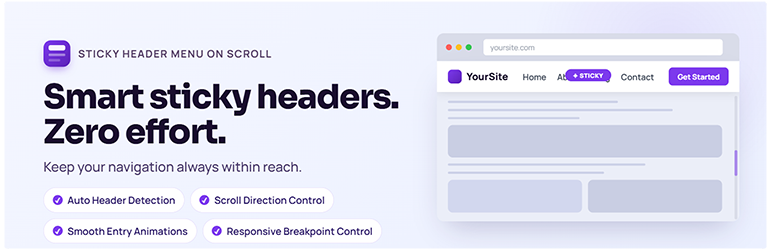 MenuDoc Sticky Header Menu On Scroll Preview Wordpress Plugin - Rating, Reviews, Demo & Download