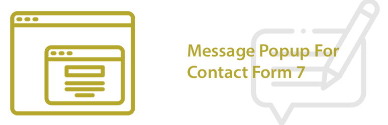 Message Popup For Contact Form 7 Preview Wordpress Plugin - Rating, Reviews, Demo & Download