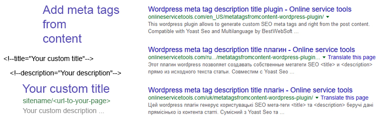 MetaTagsFromContent Preview Wordpress Plugin - Rating, Reviews, Demo & Download