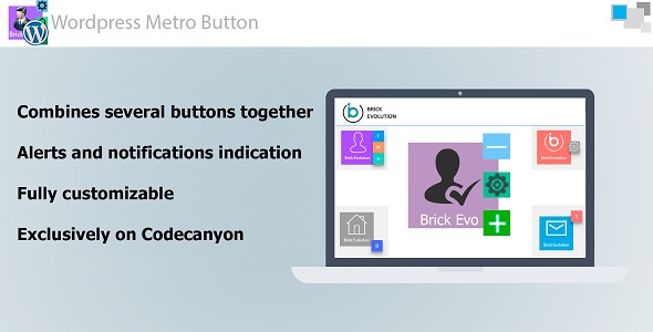 Metro Button WP With Interactive Notification Indication And Sub-Buttons Preview Wordpress Plugin - Rating, Reviews, Demo & Download