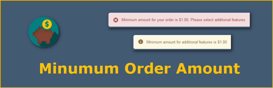 Minimum Order Amount Preview Wordpress Plugin - Rating, Reviews, Demo & Download