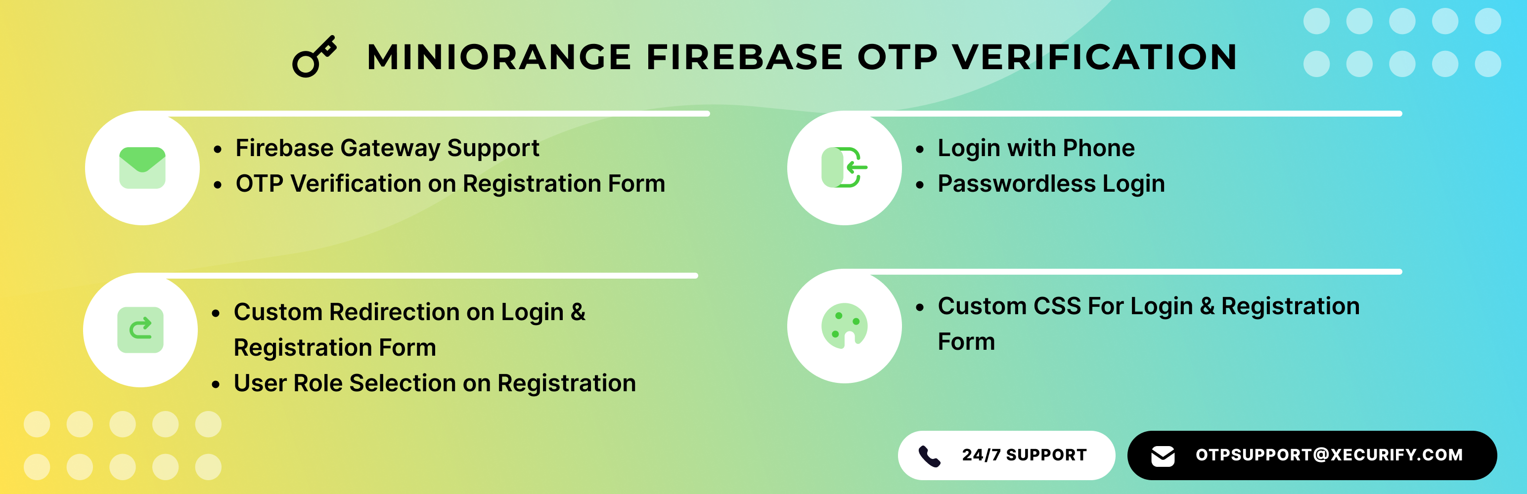 Miniorange OTP Verification With Firebase Preview Wordpress Plugin - Rating, Reviews, Demo & Download