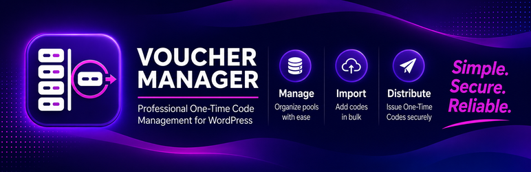 MJS-Productions Voucher Manager Preview Wordpress Plugin - Rating, Reviews, Demo & Download