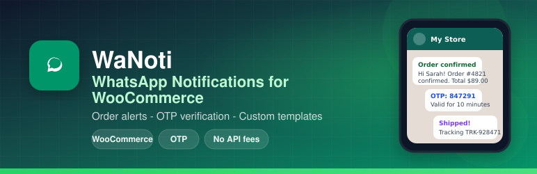 Mk4web Notifier For WooCommerce Preview Wordpress Plugin - Rating, Reviews, Demo & Download