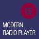 Modern Radio Player Elementor