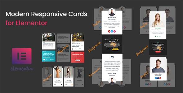 Modern – Responsive Cards For Elementor Preview Wordpress Plugin - Rating, Reviews, Demo & Download