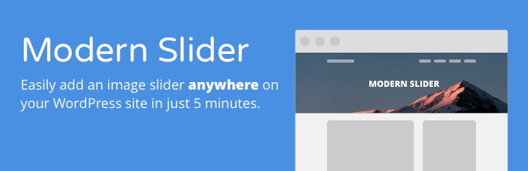 Modern Slider Preview Wordpress Plugin - Rating, Reviews, Demo & Download