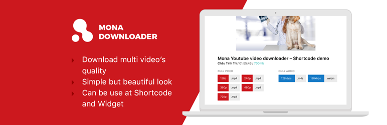 Mona Youtube Downloader Preview Wordpress Plugin - Rating, Reviews, Demo & Download