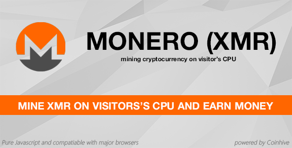 Monero (XMR) Miner Plugin for Wordpress Preview - Rating, Reviews, Demo & Download