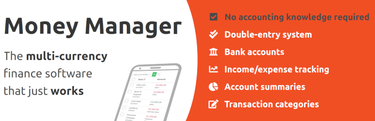Money Manager Preview Wordpress Plugin - Rating, Reviews, Demo & Download