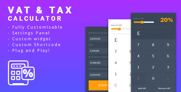 Monkey VAT & TAX Calculator Preview Wordpress Plugin - Rating, Reviews, Demo & Download