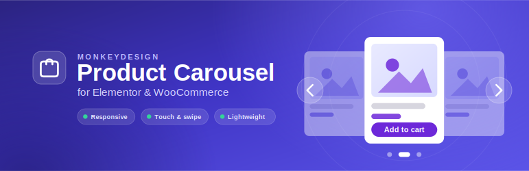 MonkeyDesign Product Carousel For Elementor Preview Wordpress Plugin - Rating, Reviews, Demo & Download