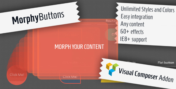 Morphy Buttons – Visual Composer Addon Preview Wordpress Plugin - Rating, Reviews, Demo & Download