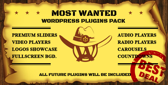 Most Wanted WordPress Plugins Pack Preview - Rating, Reviews, Demo & Download