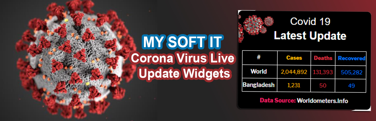 MSIT Corona Virus Live Update Widgets Preview Wordpress Plugin - Rating, Reviews, Demo & Download