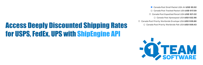 Multi-Carrier ShipEngine Shipping Rates & Address Validation For WooCommerce Preview Wordpress Plugin - Rating, Reviews, Demo & Download