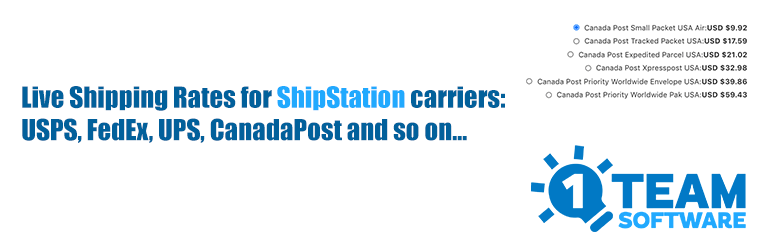 Multi-Carrier ShipStation Shipping Rates For WooCommerce Preview Wordpress Plugin - Rating, Reviews, Demo & Download