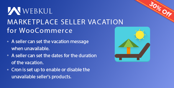 Multi Merchant Marketplace Vacation Plugin For WooCommerce Preview - Rating, Reviews, Demo & Download