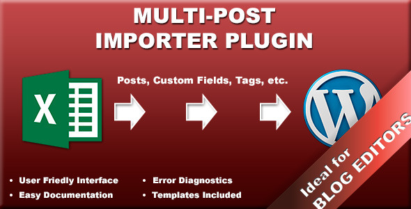 Multi-Post Importer Plugin Preview - Rating, Reviews, Demo & Download