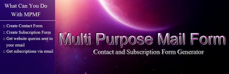 Multi Purpose Mail Form Preview Wordpress Plugin - Rating, Reviews, Demo & Download