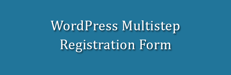 Multi Step Registration Form Plugin Preview - Rating, Reviews, Demo & Download