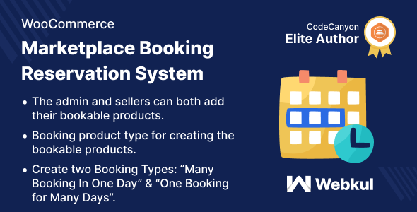 Multi-Vendor Booking Reservation System For WooCommerce Preview Wordpress Plugin - Rating, Reviews, Demo & Download
