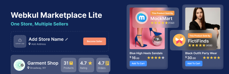 Multi-Vendor Marketplace Lite For WooCommerce Preview Wordpress Plugin - Rating, Reviews, Demo & Download