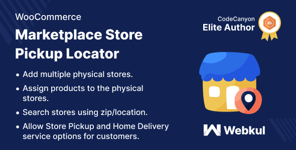 Multi-Vendor Store Pickup Locator For WooCommerce Preview Wordpress Plugin - Rating, Reviews, Demo & Download