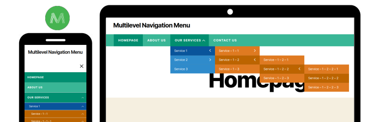 Multilevel Navigation Menu Preview Wordpress Plugin - Rating, Reviews, Demo & Download