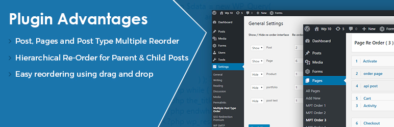 Multiple Post Type Order Preview Wordpress Plugin - Rating, Reviews, Demo & Download