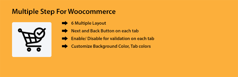 Multiple Step Checkout For Woocommerce Preview Wordpress Plugin - Rating, Reviews, Demo & Download