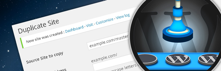 MultiSite Clone Duplicator Preview Wordpress Plugin - Rating, Reviews, Demo & Download