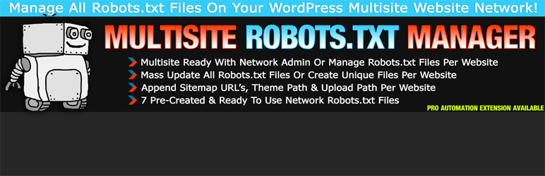 Multisite Robots Wordpress Plugin - Rating, Reviews, Demo & Download