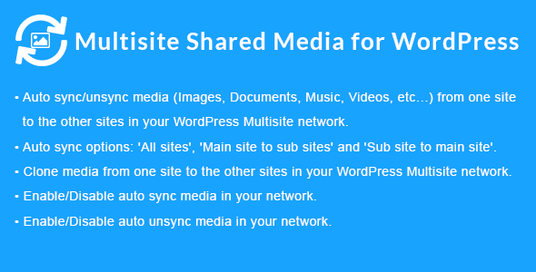 Multisite Shared Media Plugin for Wordpress Preview - Rating, Reviews, Demo & Download