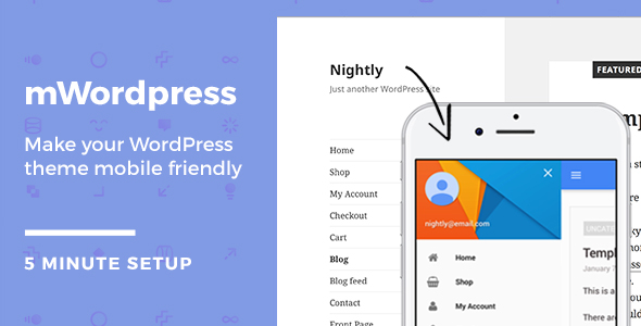 MWordPress – WordPress Mobile Theme Preview - Rating, Reviews, Demo & Download