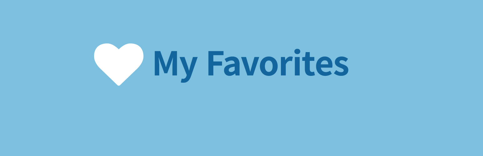 My Favorites Preview Wordpress Plugin - Rating, Reviews, Demo & Download