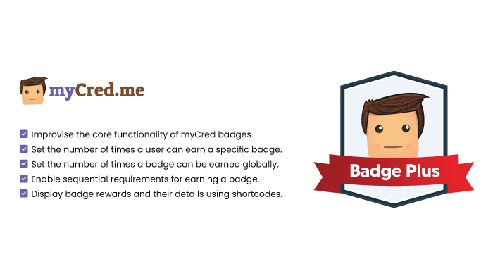 MyCred Badge Plus Preview Wordpress Plugin - Rating, Reviews, Demo & Download
