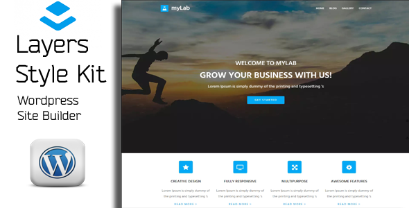 MyLab – Layers WordPress Style Kit Preview - Rating, Reviews, Demo & Download