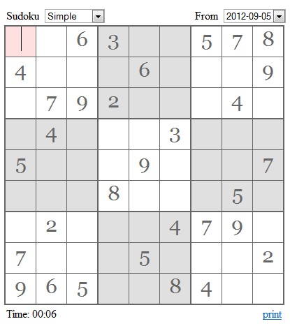 MyPuzzle Sudoku Preview Wordpress Plugin - Rating, Reviews, Demo & Download