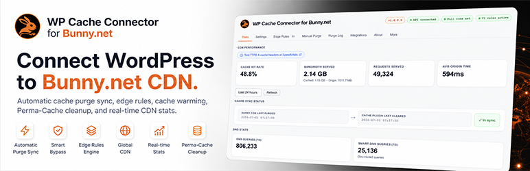 Nahnu Cache Connector For Bunny Wordpress Plugin - Rating, Reviews, Demo & Download