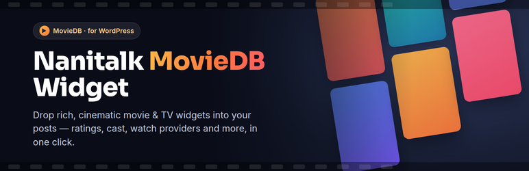 Nanitalk MovieDB Widget Preview Wordpress Plugin - Rating, Reviews, Demo & Download