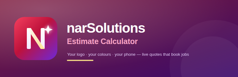 NarSolutions Estimate Calculator Preview Wordpress Plugin - Rating, Reviews, Demo & Download