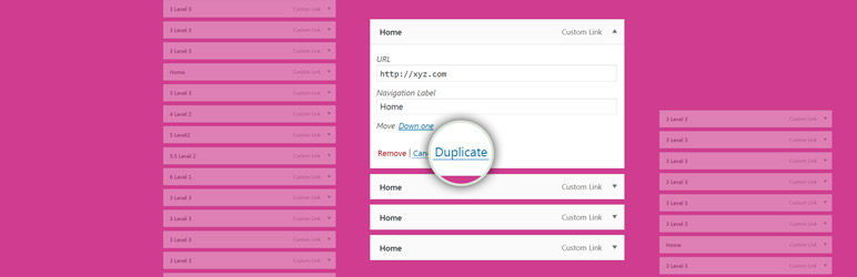 Nav Menu Item Duplicator Preview Wordpress Plugin - Rating, Reviews, Demo & Download