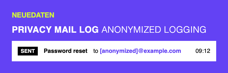 Neuedaten Privacy Mail Log Preview Wordpress Plugin - Rating, Reviews, Demo & Download
