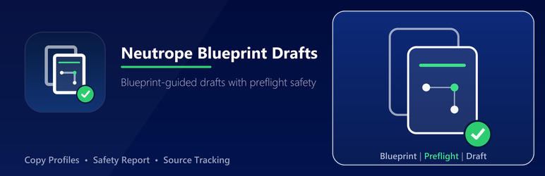 Neutrope Blueprint Drafts Preview Wordpress Plugin - Rating, Reviews, Demo & Download