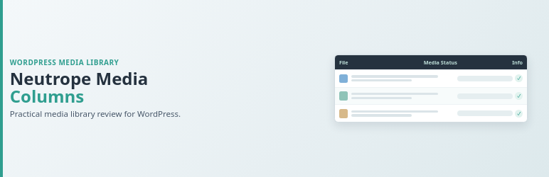 Neutrope Media Columns Preview Wordpress Plugin - Rating, Reviews, Demo & Download